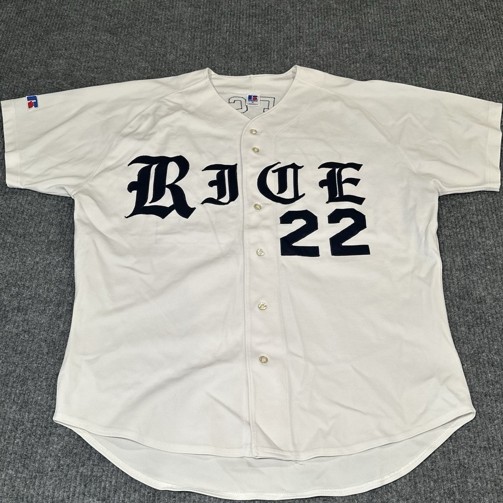 Vintage 1998 Rice University Stephen Bess 22 Baseball Pitcher Jersey Sz XL USA‎